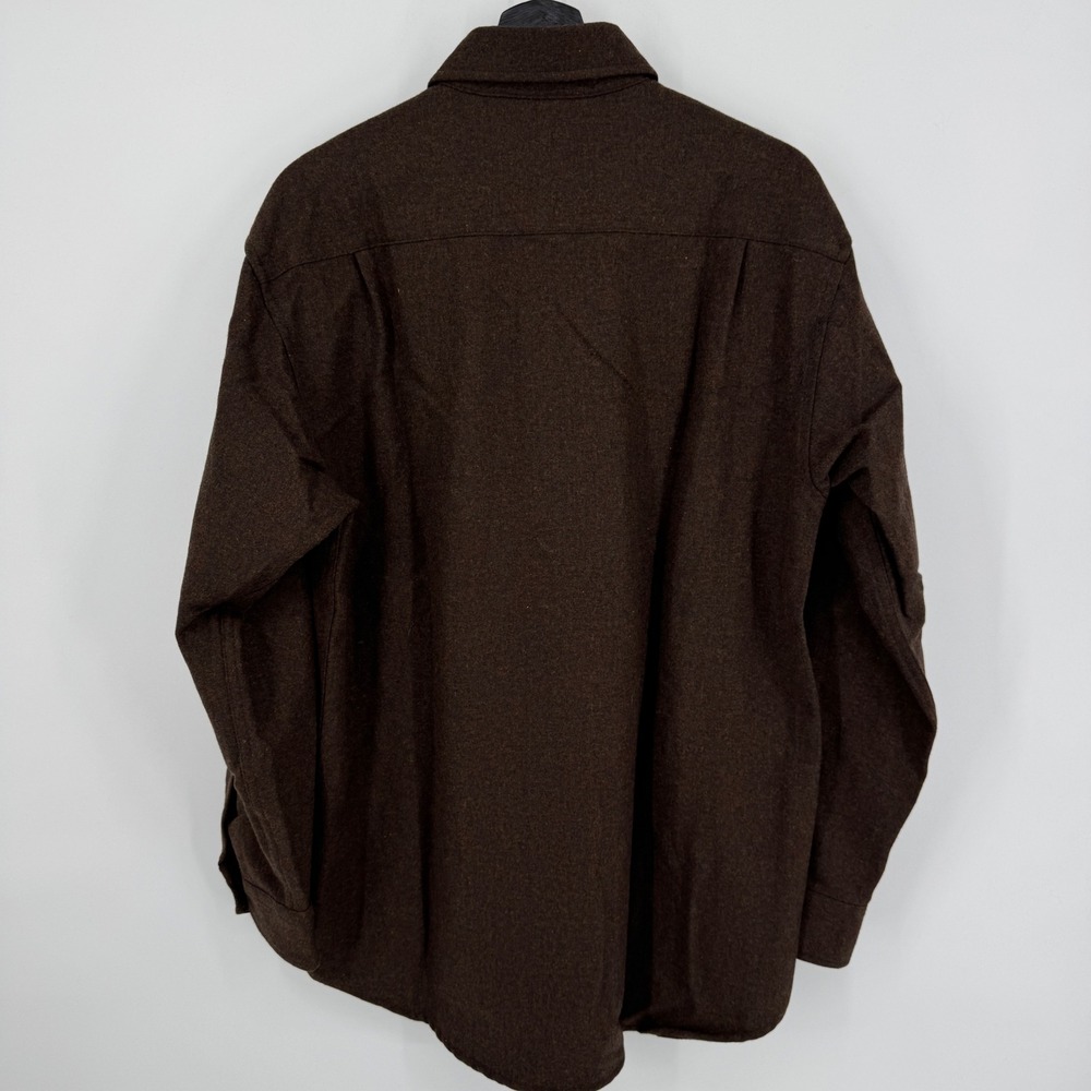 Vintage Pendleton Medium Brown Wool Button Down S… - image 3
